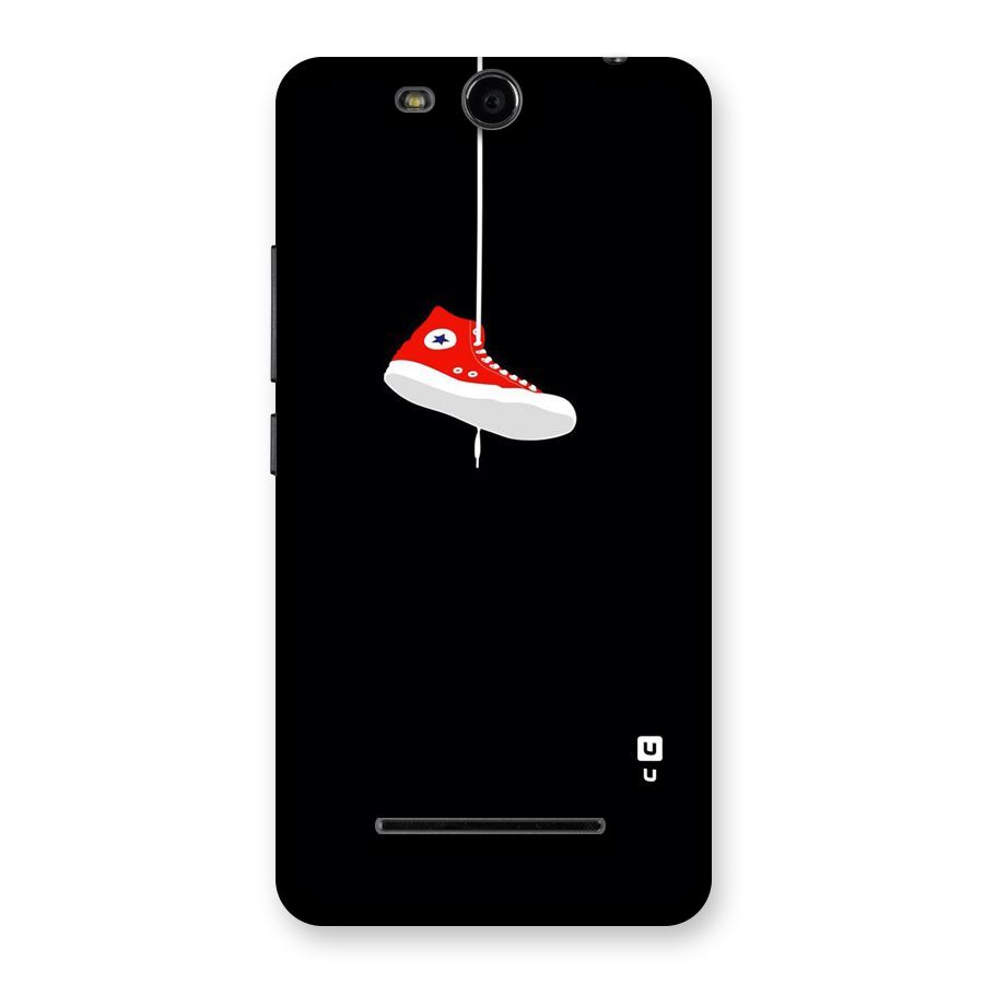 Red Shoe Hanging Back Case for Micromax Canvas Juice 3 Q392