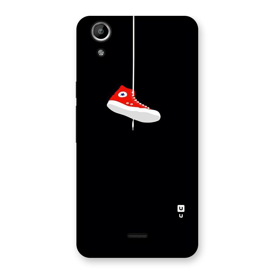 Red Shoe Hanging Back Case for Micromax Canvas Selfie Lens Q345