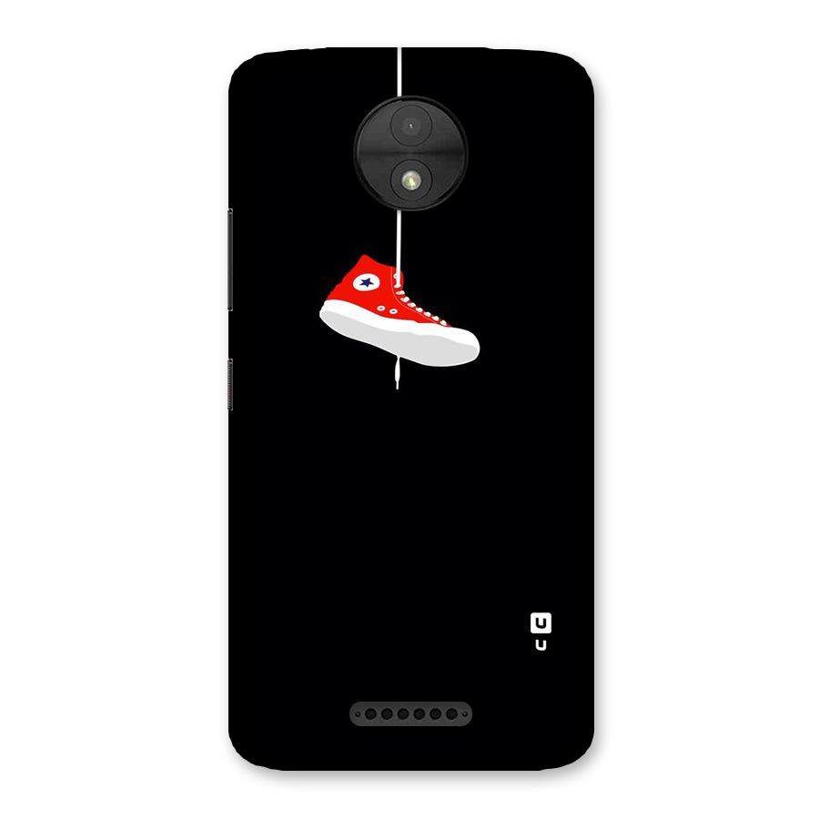Red Shoe Hanging Back Case for Moto C