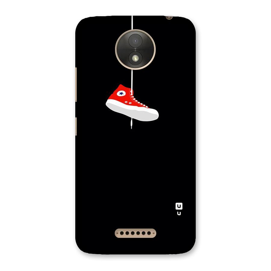 Red Shoe Hanging Back Case for Moto C Plus