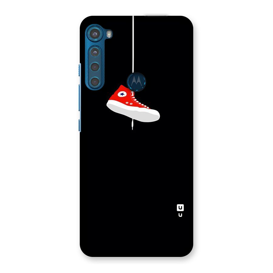 Red Shoe Hanging Back Case for Motorola One Fusion Plus