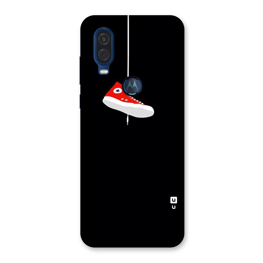 Red Shoe Hanging Back Case for Motorola One Vision