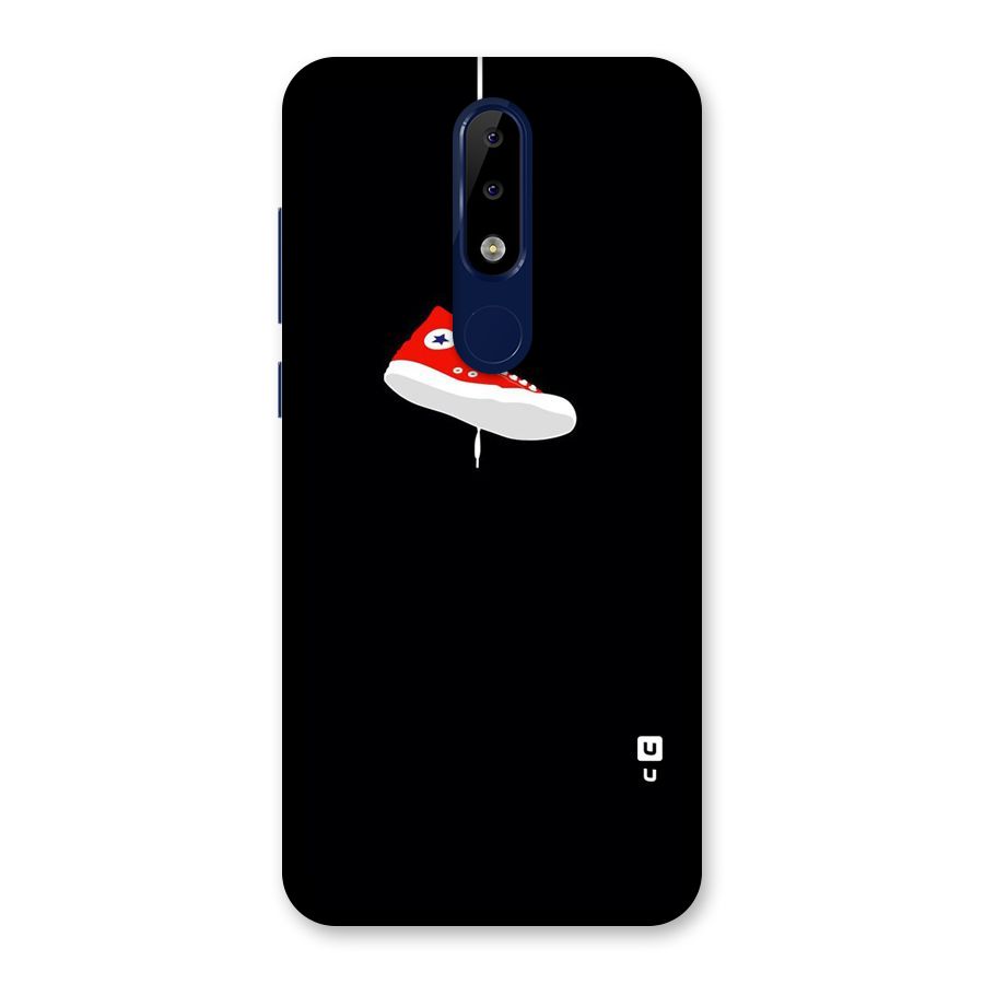 Red Shoe Hanging Back Case for Nokia 5.1 Plus