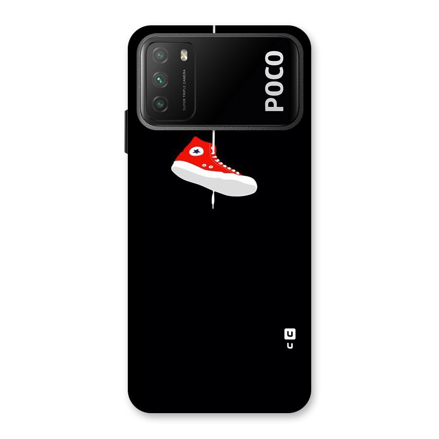 Red Shoe Hanging Back Case for Poco M3