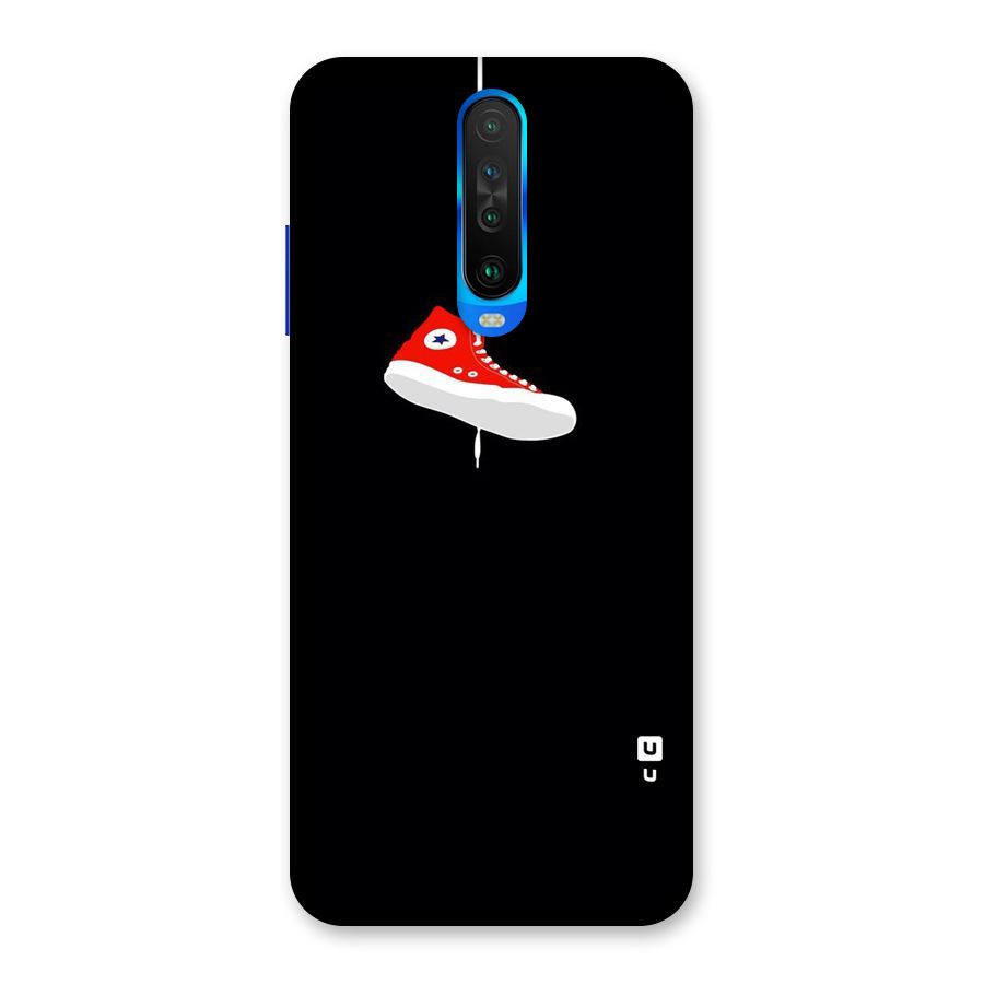 Red Shoe Hanging Back Case for Poco X2