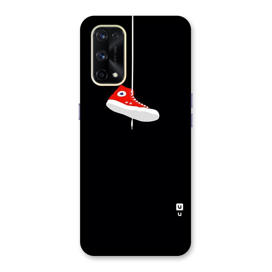 Red Shoe Hanging Glass Back Case for Realme X7 Pro