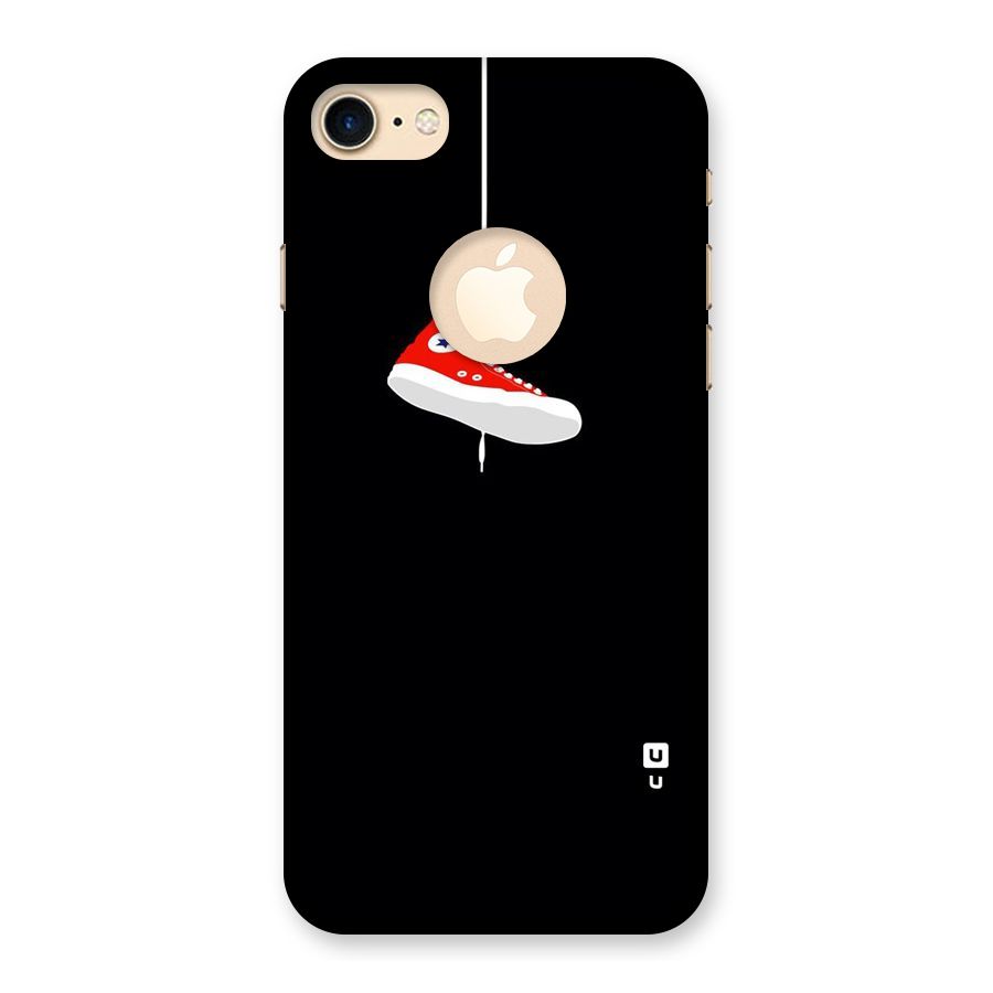 Red Shoe Hanging Back Case for iPhone 7 Logo Cut