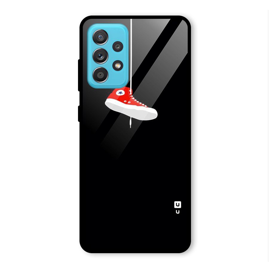 Red Shoe Hanging Glass Back Case for Galaxy A52s 5G