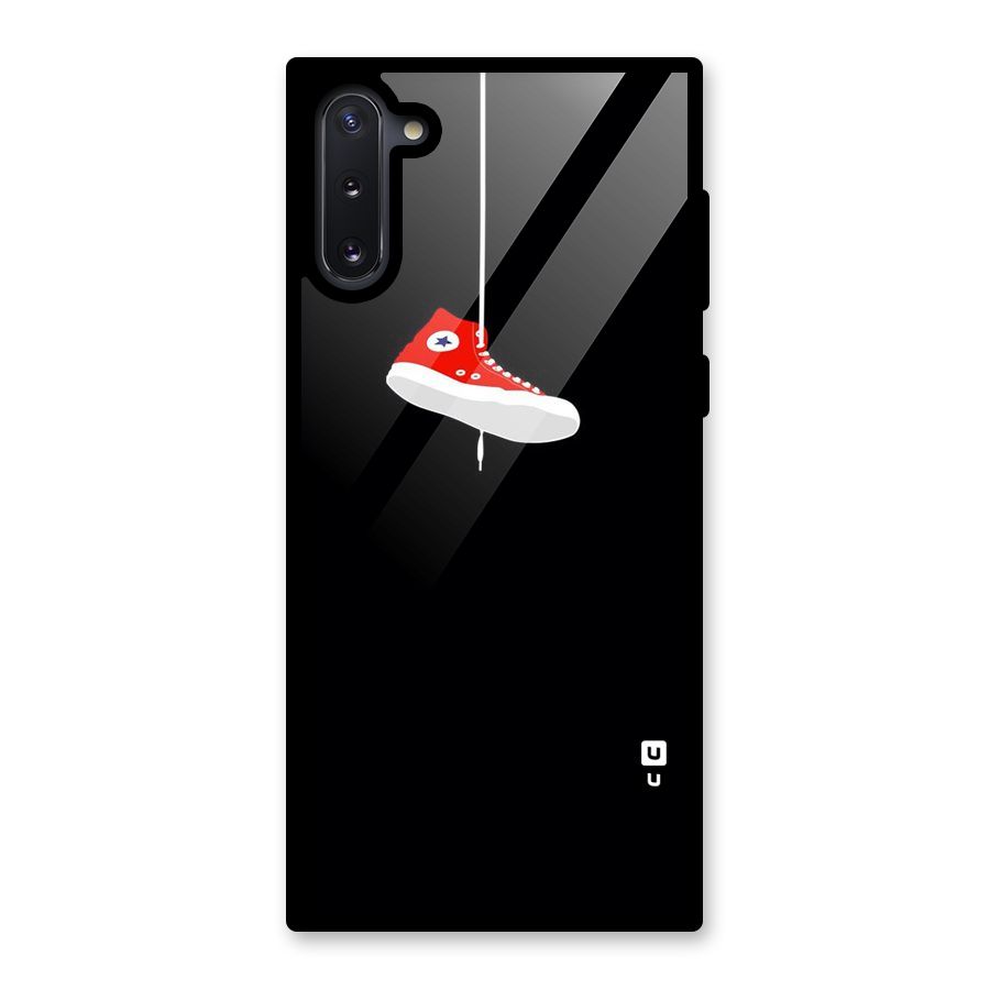 Red Shoe Hanging Glass Back Case for Galaxy Note 10