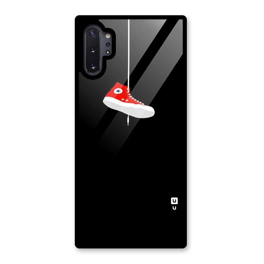 Red Shoe Hanging Glass Back Case for Galaxy Note 10 Plus