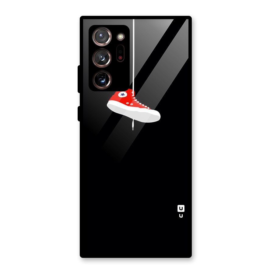 Red Shoe Hanging Glass Back Case for Galaxy Note 20 Ultra