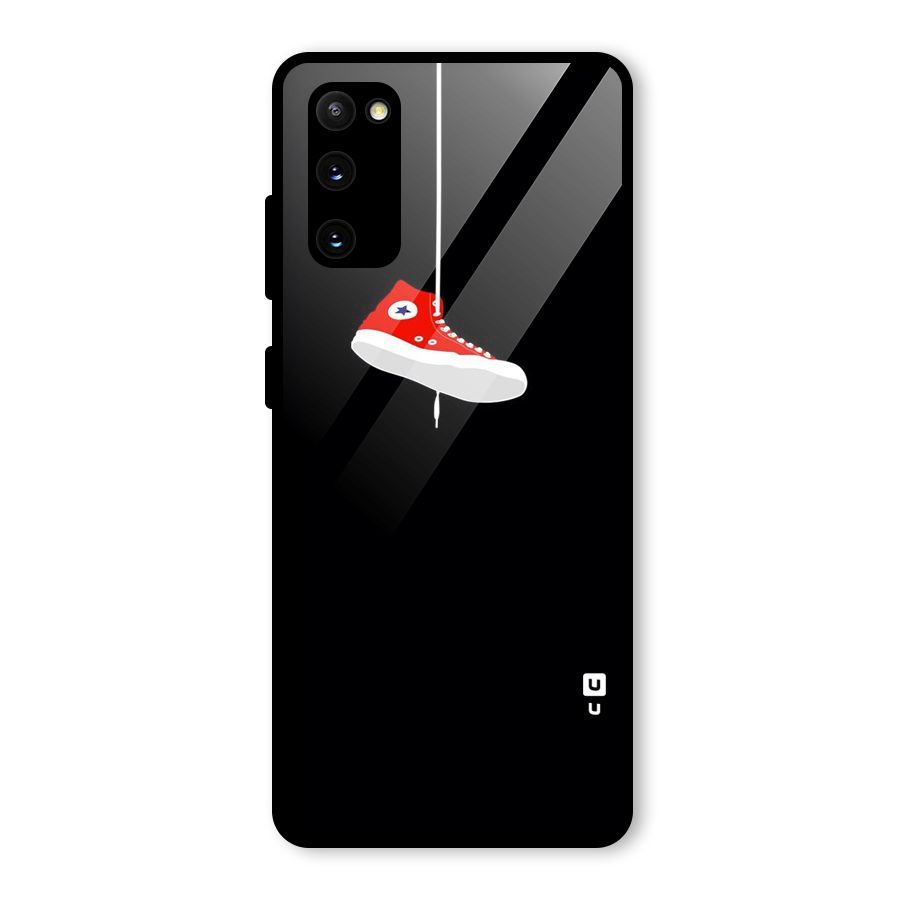 Red Shoe Hanging Glass Back Case for Galaxy S20 FE