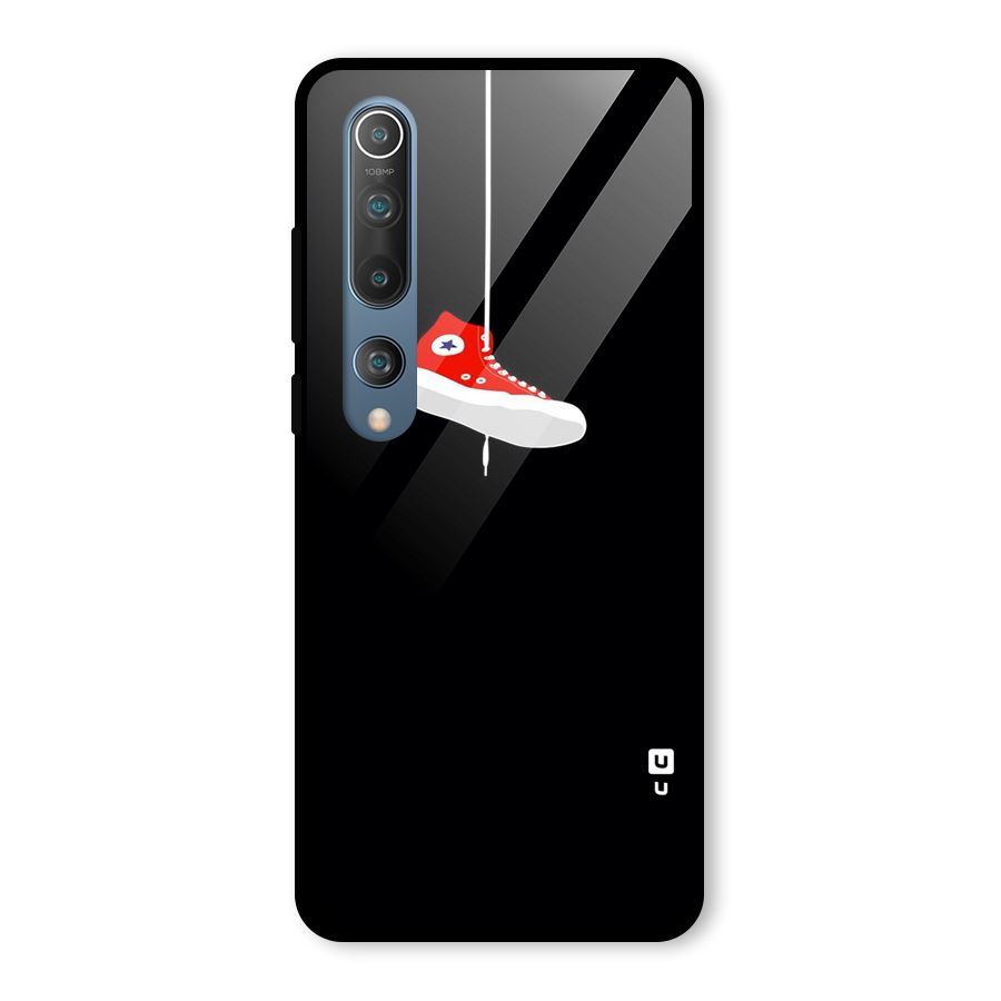 Red Shoe Hanging Glass Back Case for Mi 10