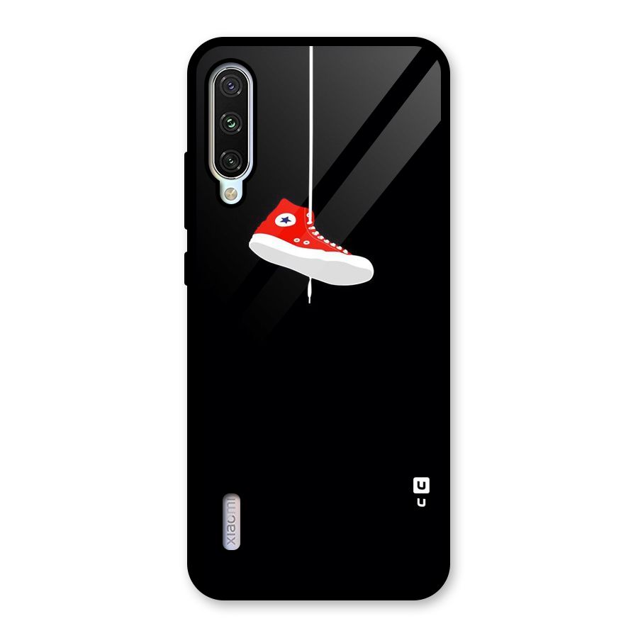 Red Shoe Hanging Glass Back Case for Mi A3