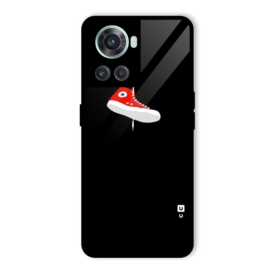Red Shoe Hanging Glass Back Case for OnePlus 10R