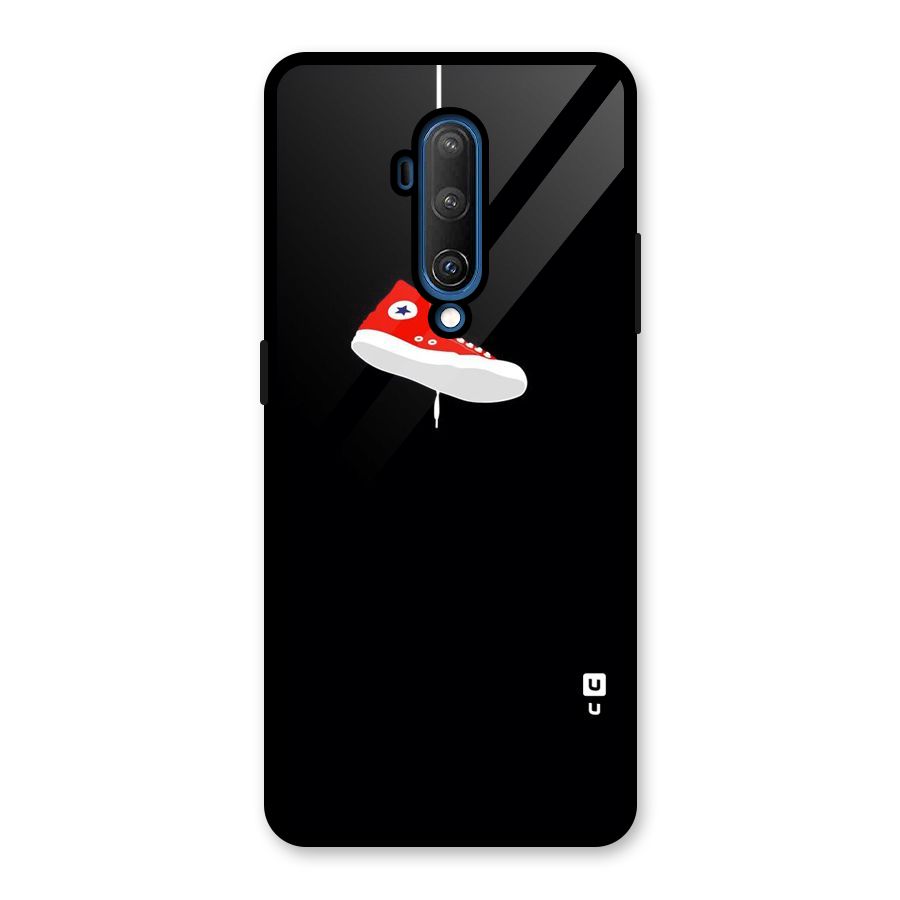 Red Shoe Hanging Glass Back Case for OnePlus 7T Pro