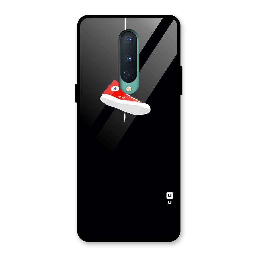 Red Shoe Hanging Glass Back Case for OnePlus 8