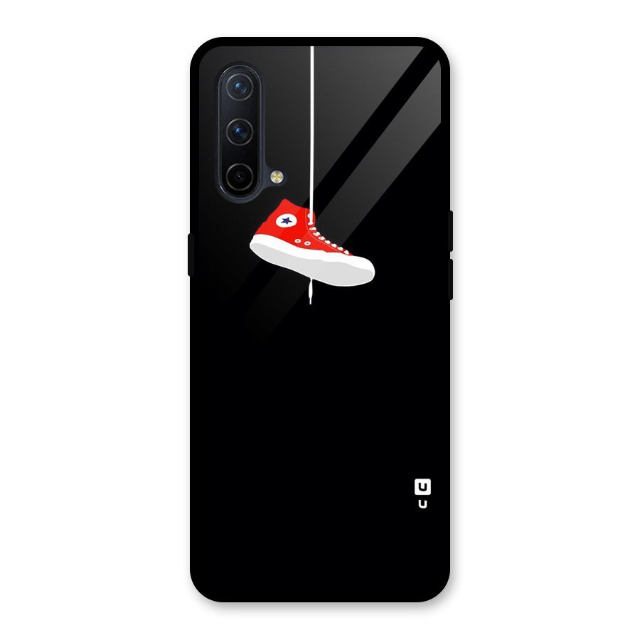Red Shoe Hanging Glass Back Case for OnePlus Nord CE 5G