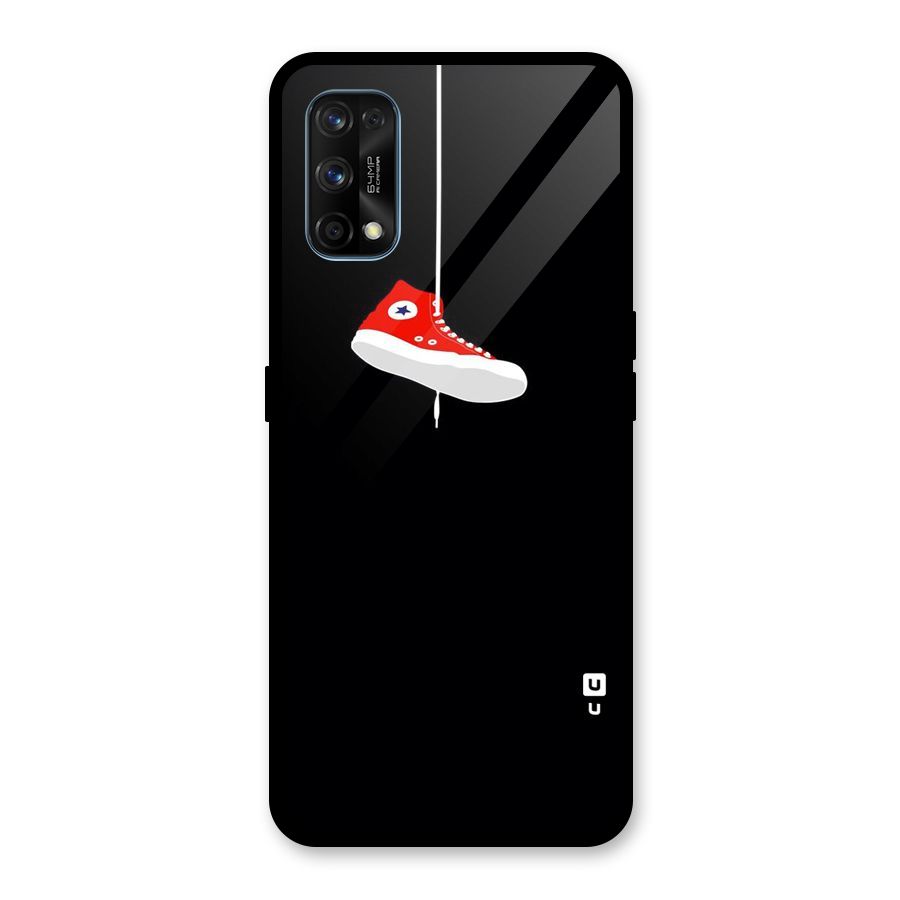 Red Shoe Hanging Glass Back Case for Realme 7 Pro