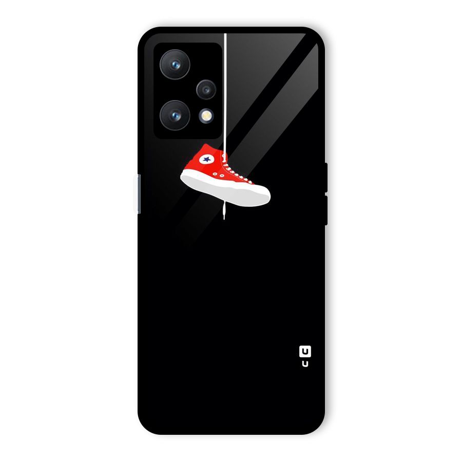 Red Shoe Hanging Glass Back Case for Realme 9 Pro 5G