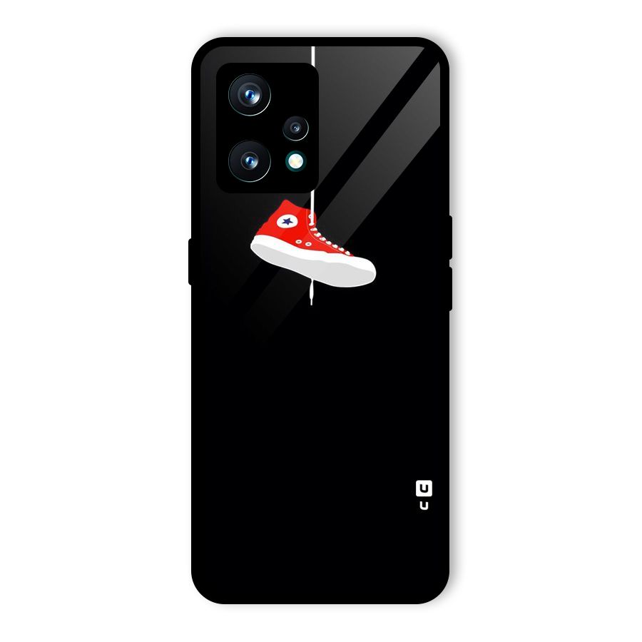 Red Shoe Hanging Glass Back Case for Realme 9 Pro Plus 5G
