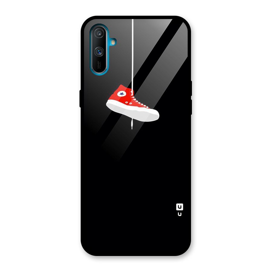 Red Shoe Hanging Glass Back Case for Realme C3