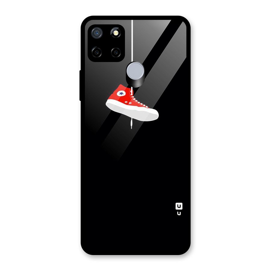 Red Shoe Hanging Glass Back Case for Realme Narzo 20