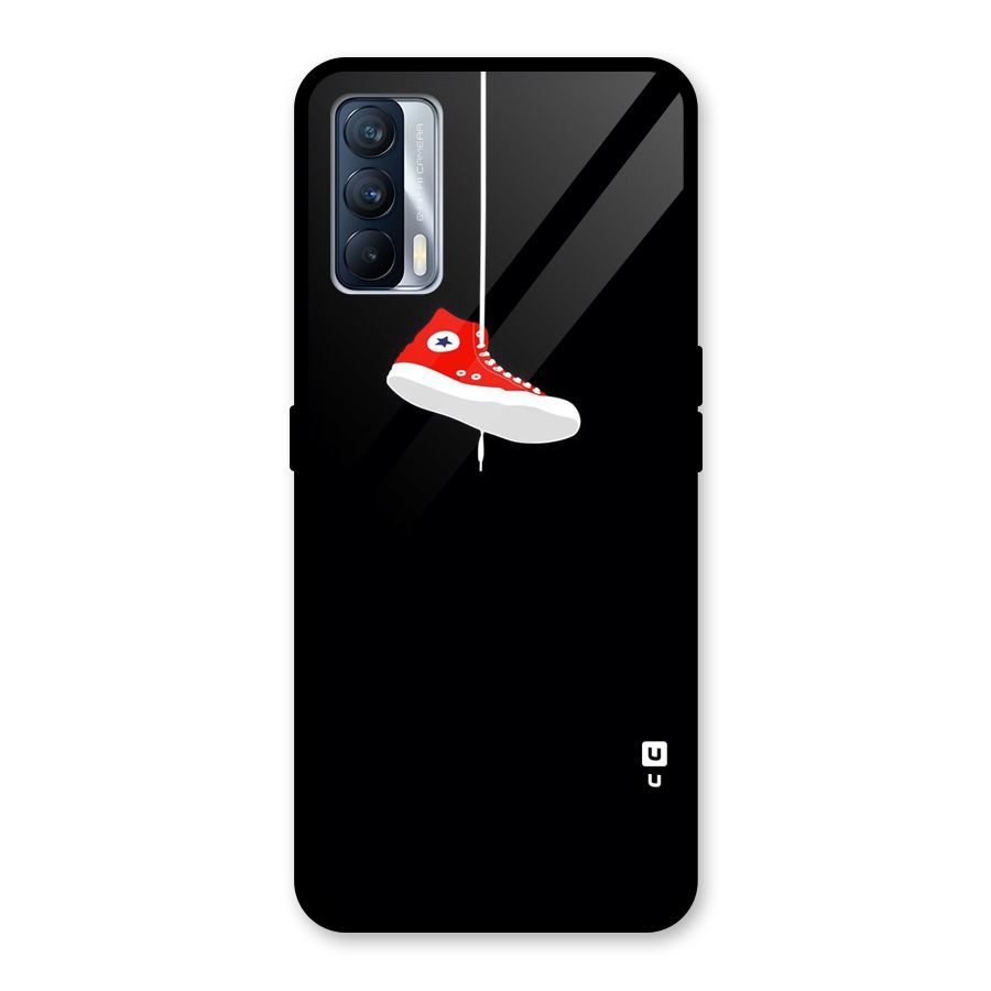 Red Shoe Hanging Glass Back Case for Realme X7