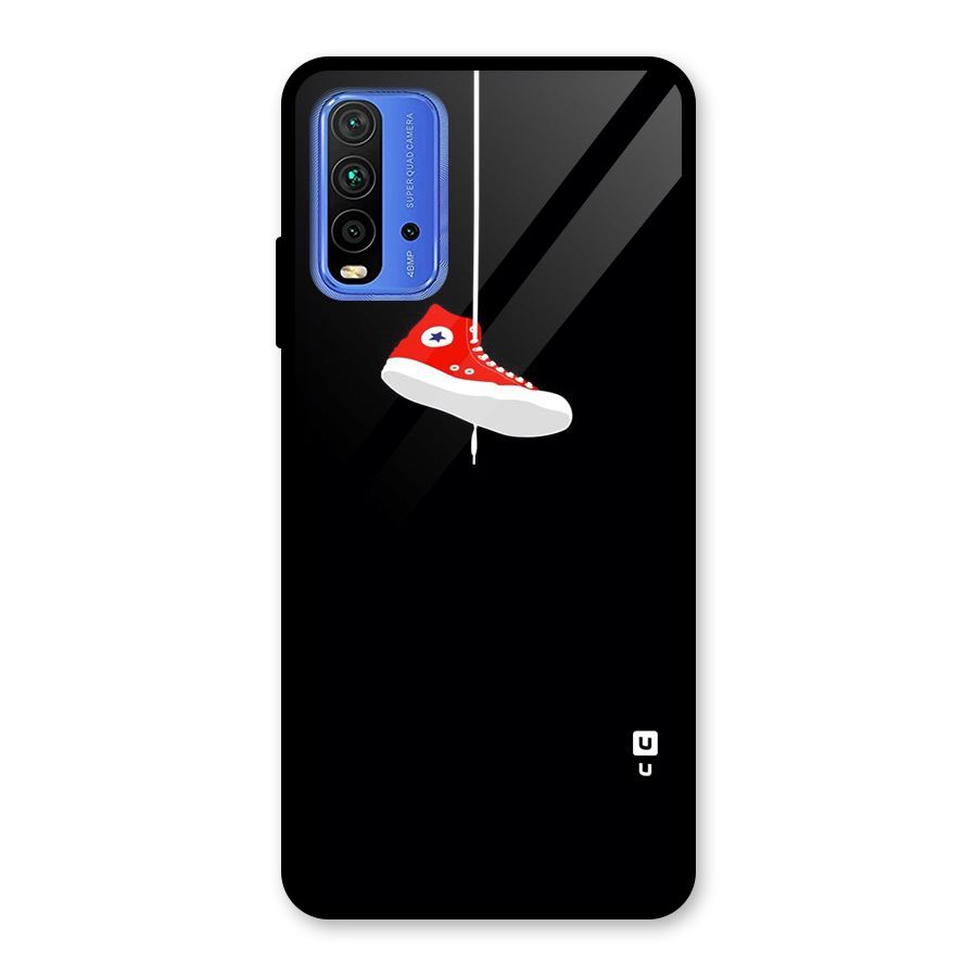 Red Shoe Hanging Glass Back Case for Redmi 9 Power