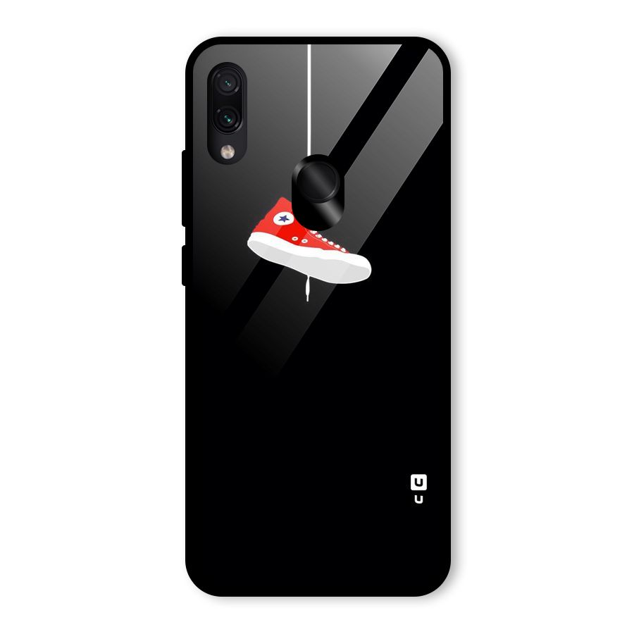 Red Shoe Hanging Glass Back Case for Redmi Note 7S