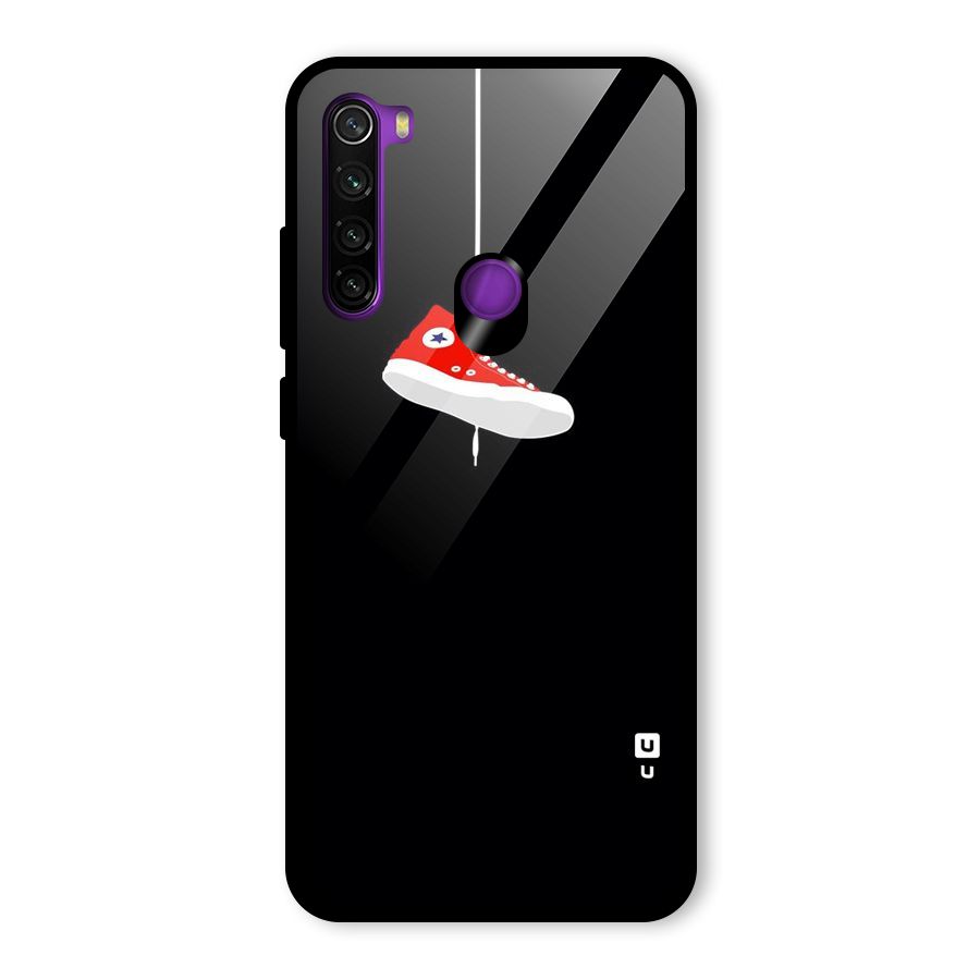 Red Shoe Hanging Glass Back Case for Redmi Note 8