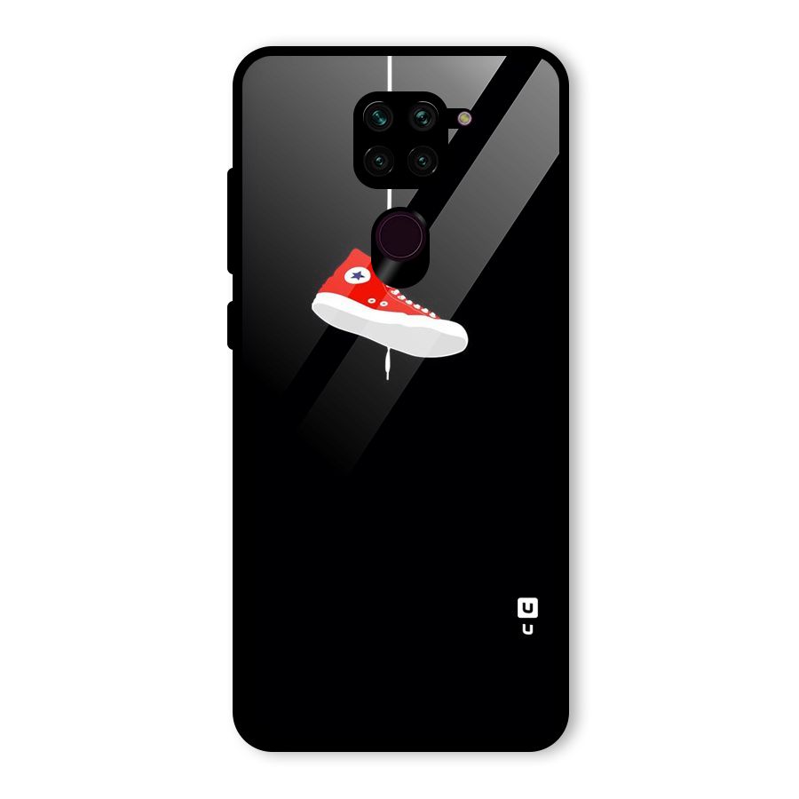 Red Shoe Hanging Glass Back Case for Redmi Note 9