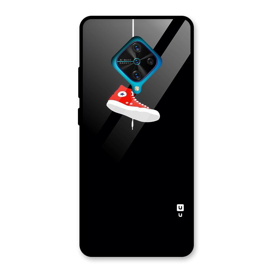 Red Shoe Hanging Glass Back Case for Vivo S1 Pro