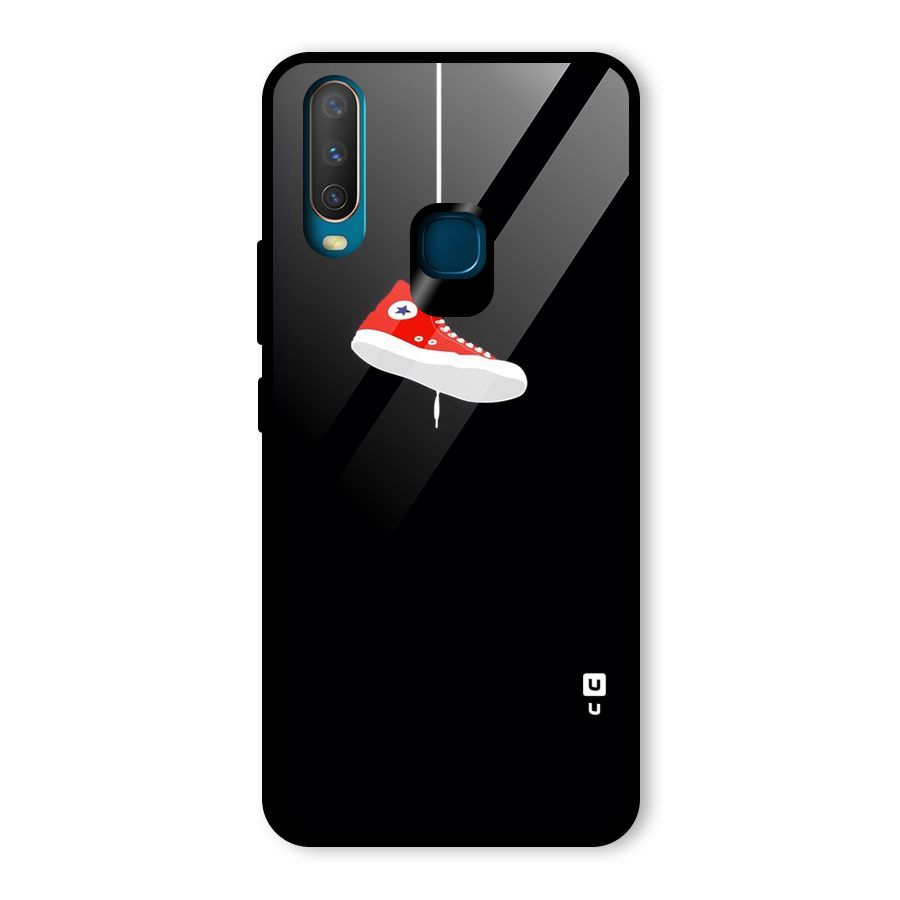 Red Shoe Hanging Glass Back Case for Vivo U10