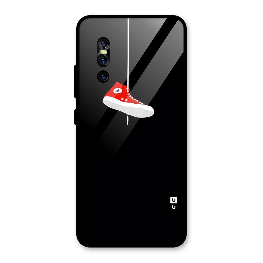 Red Shoe Hanging Glass Back Case for Vivo V15 Pro