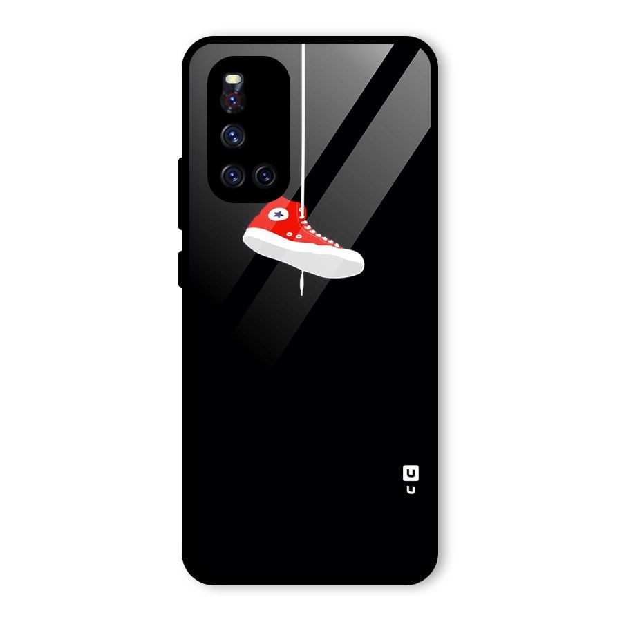 Red Shoe Hanging Glass Back Case for Vivo V19