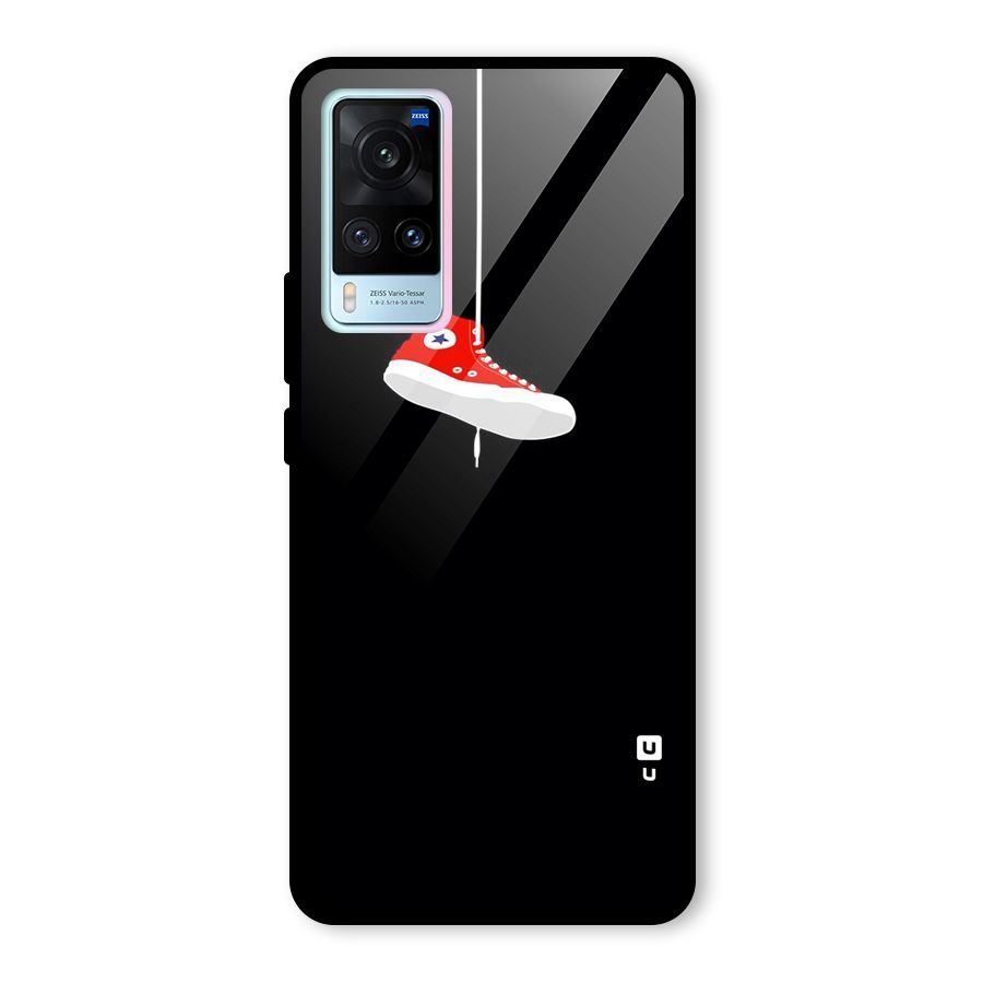 Red Shoe Hanging Glass Back Case for Vivo X60