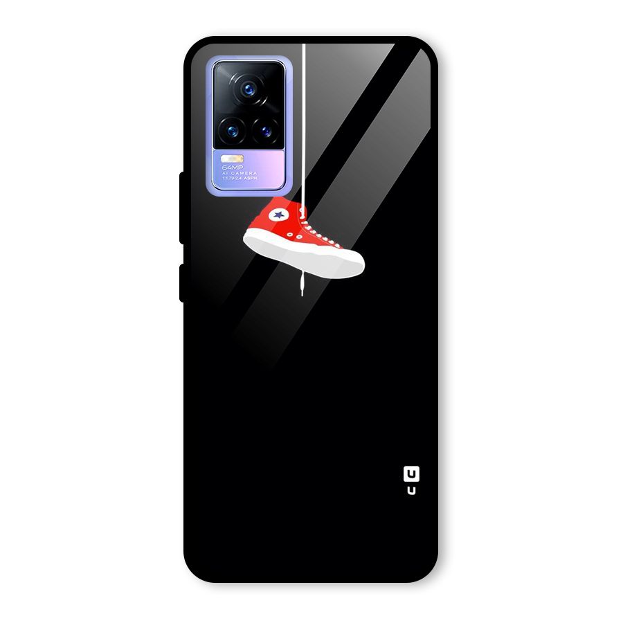 Red Shoe Hanging Glass Back Case for Vivo Y73