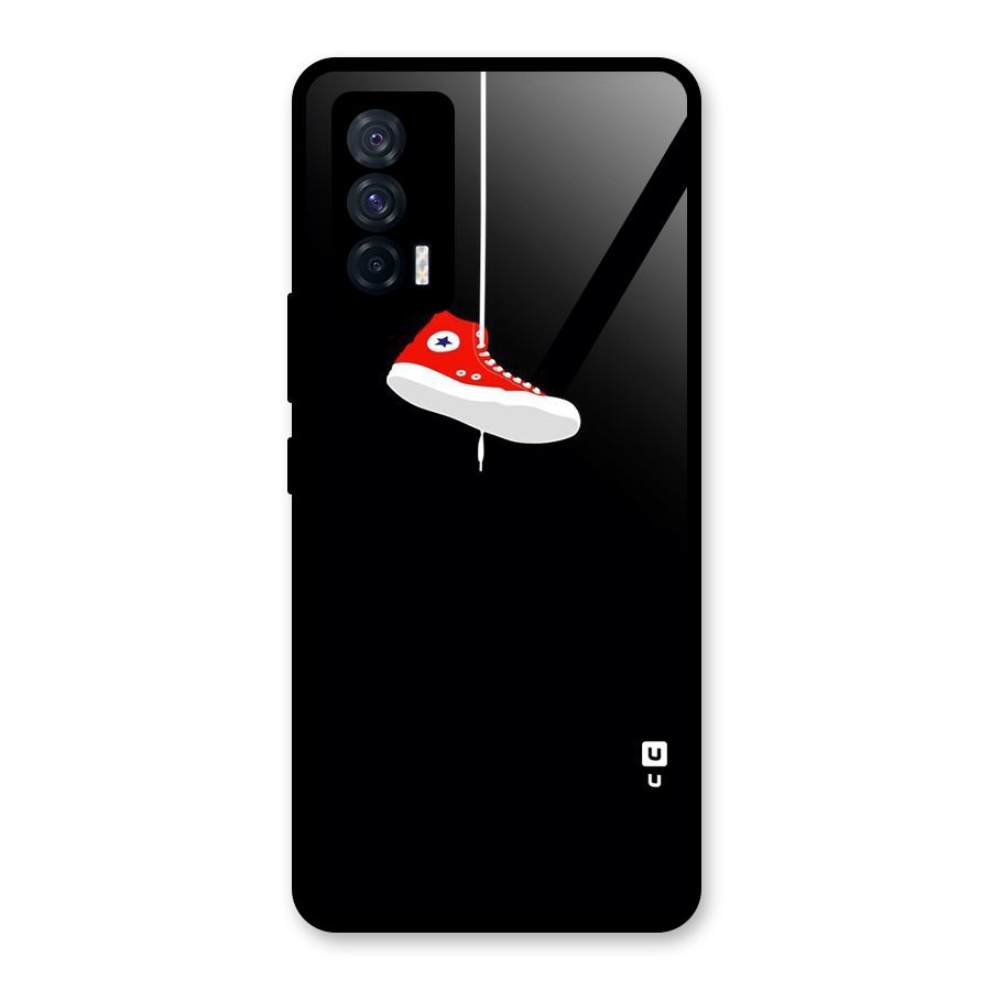 Red Shoe Hanging Glass Back Case for Vivo iQOO 7 5G