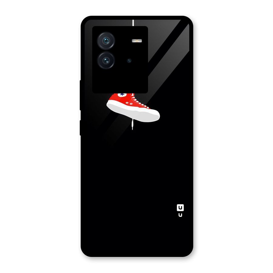 Red Shoe Hanging Glass Back Case for Vivo iQOO Neo 6 5G