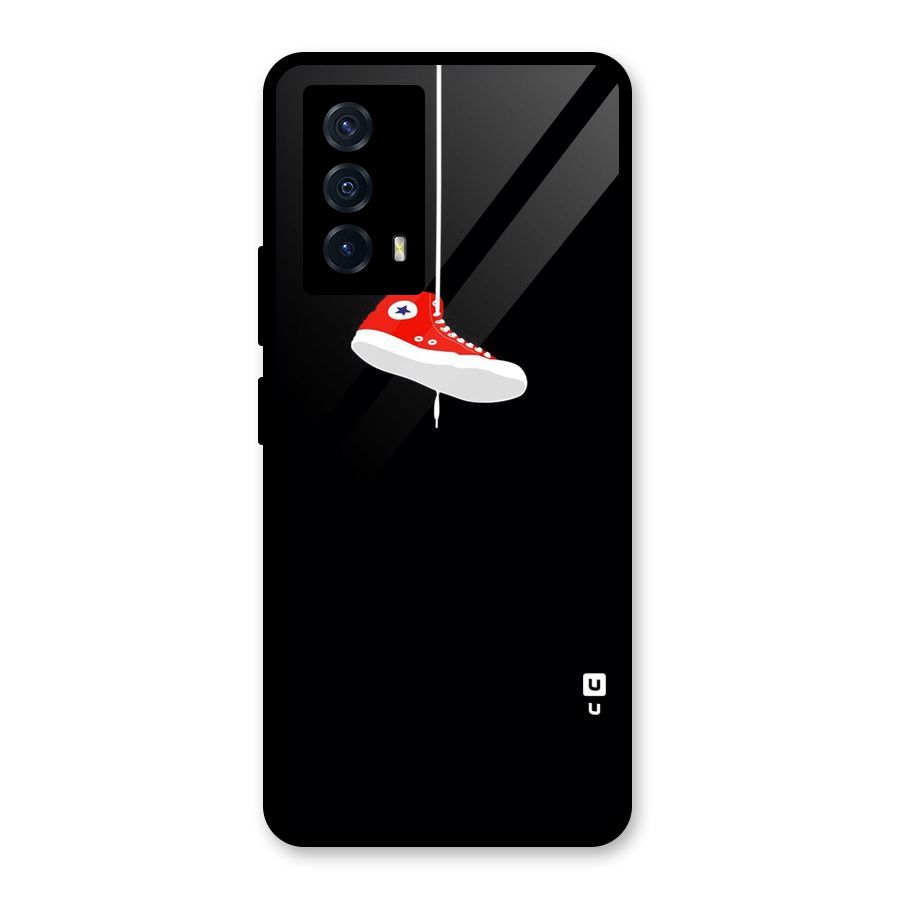 Red Shoe Hanging Glass Back Case for Vivo iQOO Z5