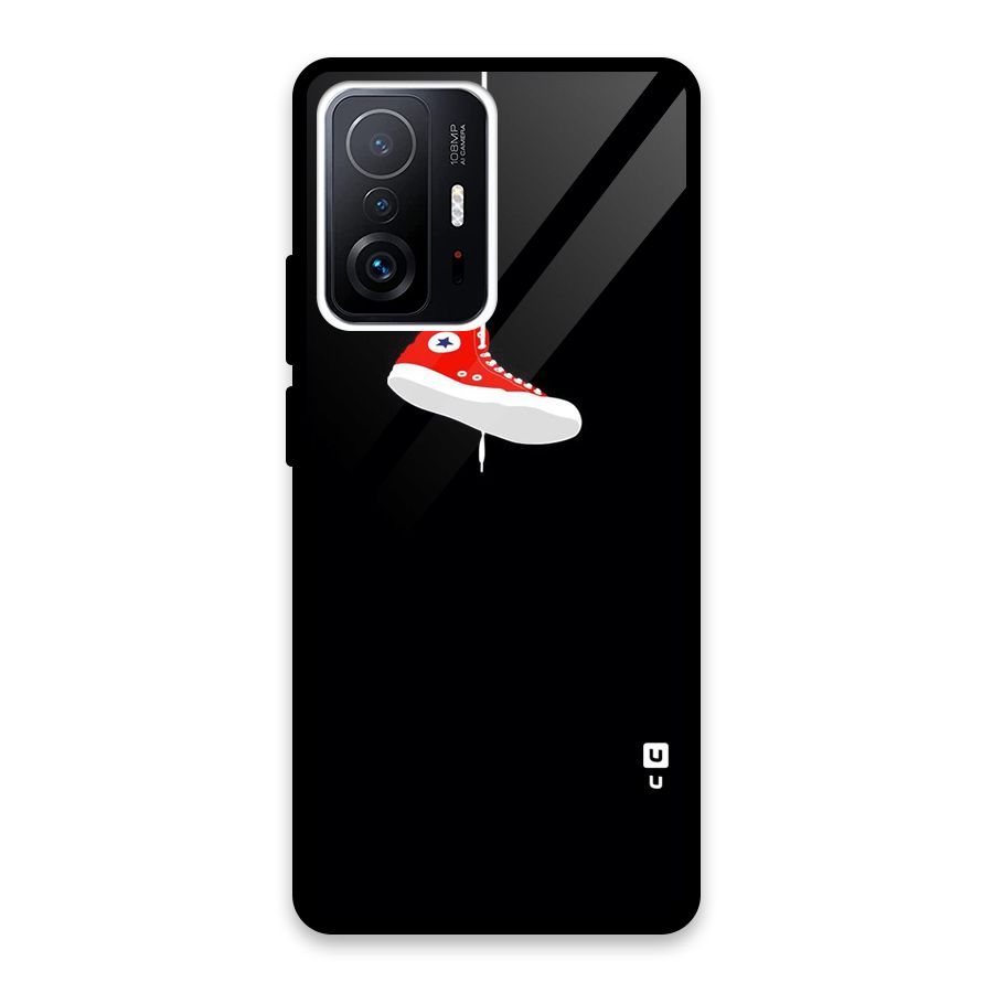 Red Shoe Hanging Glass Back Case for Xiaomi 11T Pro