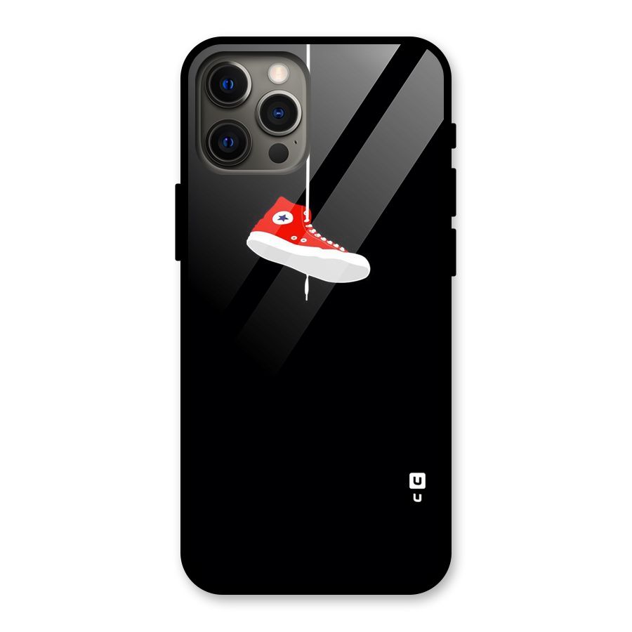Red Shoe Hanging Glass Back Case for iPhone 12 Pro Max