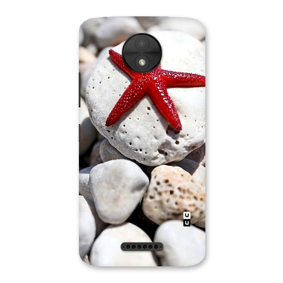 Red Star Fish Back Case for Moto C
