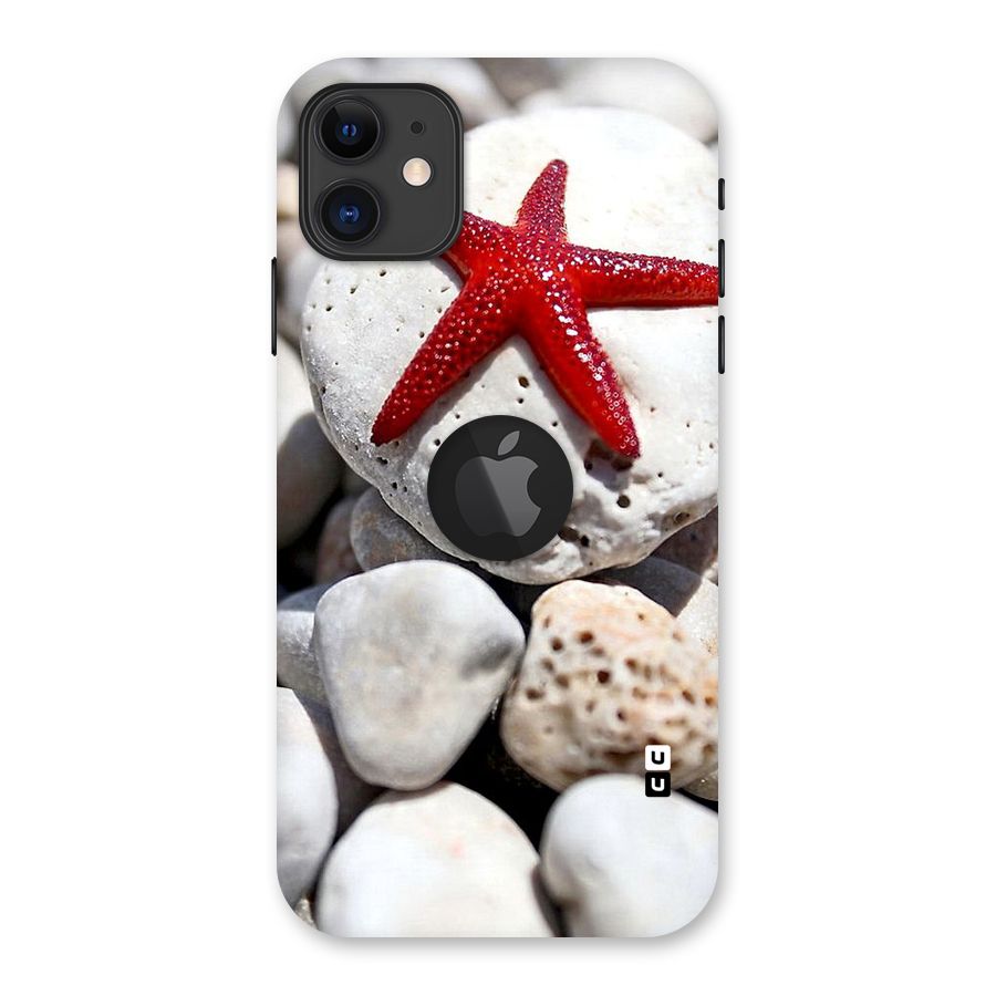 Red Star Fish Back Case for iPhone 11 Logo Cut