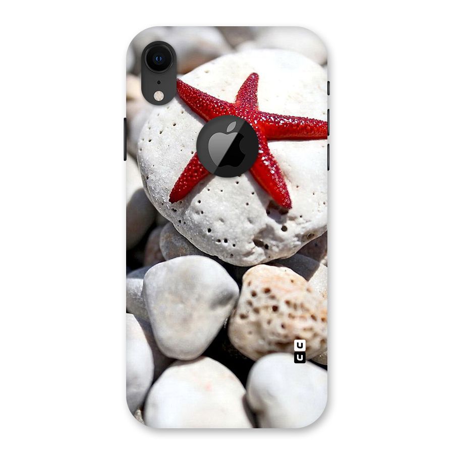 Red Star Fish Back Case for iPhone XR Logo Cut
