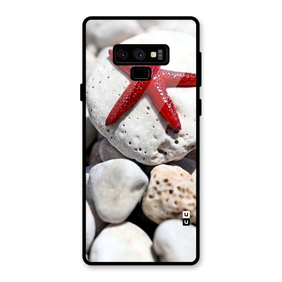Red Star Fish Glass Back Case for Galaxy Note 9