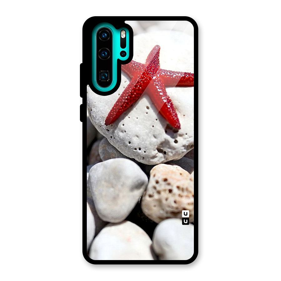 Red Star Fish Glass Back Case for Huawei P30 Pro