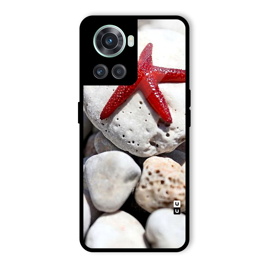 Red Star Fish Glass Back Case for OnePlus 10R