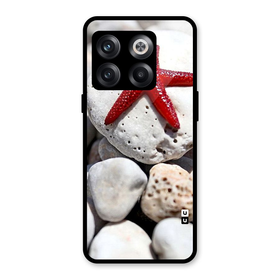 Red Star Fish Glass Back Case for OnePlus 10T